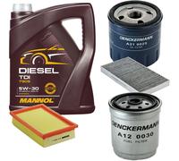 DENCKERMANN Controllo Set MANNOL Diesel TDI 5W-30 5L Per Fiat Marea Weekend