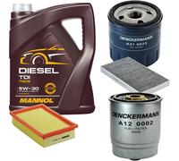 DENCKERMANN Controllo Set MANNOL Diesel TDI 5W-30 5L Per Fiat Marea Weekend