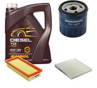 DENCKERMANN Controllo Set MANNOL Diesel TDI 5W-30 5L Per Fiat Panda 1.2 1.1