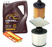 DENCKERMANN Controllo Set MANNOL Diesel TDI 5W-30 5L Per Fiat Panda 1.3 D