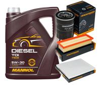 DENCKERMANN Controllo Set MANNOL Diesel TDI 5W-30 5L Per Fiat Punto Evo 1.2