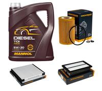 DENCKERMANN Controllo Set MANNOL Diesel TDI 5W-30 5L Per Hyundai I20 1.1