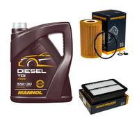 DENCKERMANN Controllo Set MANNOL Diesel TDI 5W-30 5L Per Hyundai I30 1.6 CDi