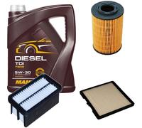 DENCKERMANN Controllo Set MANNOL Diesel TDI 5W-30 5L Per KIA Picanto 1.1