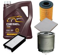 DENCKERMANN Controllo Set MANNOL Diesel TDI 5W-30 5L Per KIA Rio II 1.5 CRDi