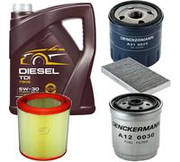 DENCKERMANN Controllo Set MANNOL Diesel TDI 5W-30 5L Per Lancia Lybra SW 2.4