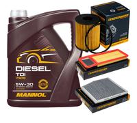 DENCKERMANN Controllo Set MANNOL Diesel TDI 5W-30 5L Per Lancia Ypsilon 1.3