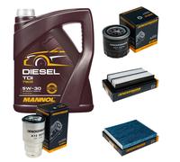 DENCKERMANN Controllo Set MANNOL Diesel TDI 5W-30 5L Per Mazda 6 Station
