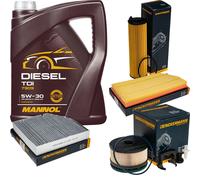 DENCKERMANN Controllo Set MANNOL Diesel TDI 5W-30 5L Per Mercedes E-Klasse
