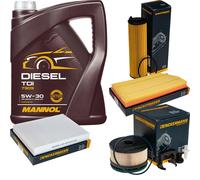 DENCKERMANN Controllo Set MANNOL Diesel TDI 5W-30 5L Per Mercedes E-Klasse