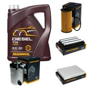 DENCKERMANN Controllo Set MANNOL Diesel TDI 5W-30 5L Per Nissan Qashqai II