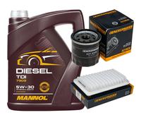 DENCKERMANN Controllo Set MANNOL Diesel TDI 5W-30 5L Per Opel Agila (B) 1.2