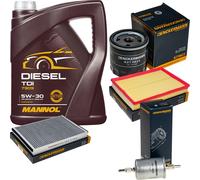 DENCKERMANN Controllo Set MANNOL Diesel TDI 5W-30 5L Per Opel Astra G CC 1.6