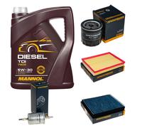 DENCKERMANN Controllo Set MANNOL Diesel TDI 5W-30 5L Per Opel Astra G CC 1.6