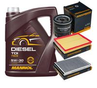 DENCKERMANN Controllo Set MANNOL Diesel TDI 5W-30 5L Per Opel Astra G CC 1.6