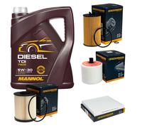 DENCKERMANN Controllo Set MANNOL Diesel TDI 5W-30 5L Per Opel Astra K 1.6