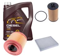 DENCKERMANN Controllo Set MANNOL Diesel TDI 5W-30 5L Per Opel Astra K Caravan