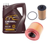 DENCKERMANN Controllo Set MANNOL Diesel TDI 5W-30 5L Per Opel Astra K Caravan