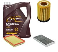 DENCKERMANN Controllo Set MANNOL Diesel TDI 5W-30 5L Per Opel Corsa C 1.2