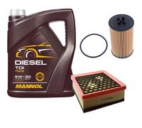DENCKERMANN Controllo Set MANNOL Diesel TDI 5W-30 5L Per Opel Insignia A