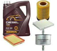 DENCKERMANN Controllo Set MANNOL Diesel TDI 5W-30 5L Per Opel Meriva