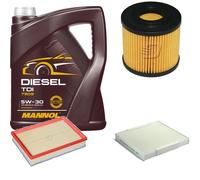 DENCKERMANN Controllo Set MANNOL Diesel TDI 5W-30 5L Per Opel Meriva