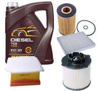 DENCKERMANN Controllo Set MANNOL Diesel TDI 5W-30 5L Per Opel Meriva B