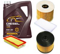 Denckermann Controllo Set mannol Diesel Tdi 5W-30 5L per Peugeot 407 di Sw
