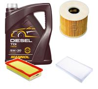 DENCKERMANN Controllo Set MANNOL Diesel TDI 5W-30 5L Per Peugeot 407 SW 2.0