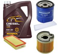 DENCKERMANN Controllo Set MANNOL Diesel TDI 5W-30 5L Per Peugeot 607 2.2 HDi
