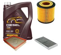 DENCKERMANN Controllo Set MANNOL Diesel TDI 5W-30 5L Per Saab 9-3 Cabriolet