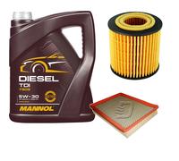 DENCKERMANN Controllo Set MANNOL Diesel TDI 5W-30 5L Per Saab 9-3 Cabriolet