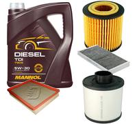 DENCKERMANN Controllo Set MANNOL Diesel TDI 5W-30 5L Per Saab 9-3 Kombi 1.9