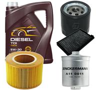 DENCKERMANN Controllo Set MANNOL Diesel TDI 5W-30 5L Per Saab 9-5 Kombi 2.0