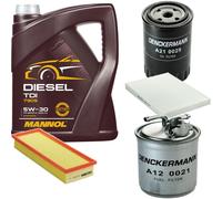 DENCKERMANN Controllo Set MANNOL Diesel TDI 5W-30 5L Per Seat Cordoba Vario
