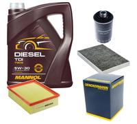DENCKERMANN Controllo Set MANNOL Diesel TDI 5W-30 5L Per Seat Exeo ST 1.8