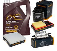 DENCKERMANN Controllo Set MANNOL Diesel TDI 5W-30 5L Per Skoda Roomster 1.6