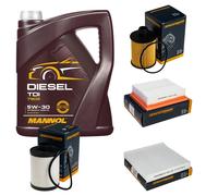 DENCKERMANN Controllo Set MANNOL Diesel TDI 5W-30 5L Per Suzuki SX4 2.0 DDIS
