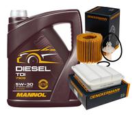 DENCKERMANN Controllo Set MANNOL Diesel TDI 5W-30 5L Per Toyota Auris 1.4