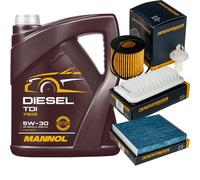 DENCKERMANN Controllo Set MANNOL Diesel TDI 5W-30 5L Per Toyota Yaris 1.3