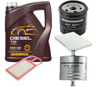 DENCKERMANN Controllo Set MANNOL Diesel TDI 5W-30 5L Per VW Caddy II Kasten