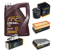 DENCKERMANN Controllo Set MANNOL Diesel TDI 5W-30 5L Per VW Caddy IV Kasten