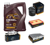 DENCKERMANN Controllo Set MANNOL Diesel TDI 5W-30 5L Per VW Caddy IV Kombi