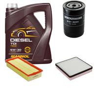 DENCKERMANN Controllo Set MANNOL Diesel TDI 5W-30 5L Per VW Golf II 1.6 D
