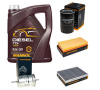 DENCKERMANN Controllo Set MANNOL Diesel TDI 5W-30 5L Per VW Golf IV 1.6 2.0