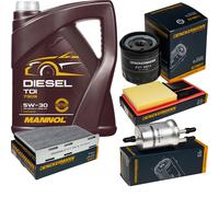 DENCKERMANN Controllo Set MANNOL Diesel TDI 5W-30 5L Per VW Golf VI 1.4 Seat