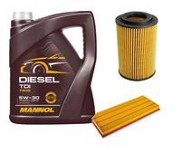 DENCKERMANN Controllo Set MANNOL Diesel TDI 5W-30 5L Per VW Golf VI 2.0 GTI