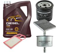 DENCKERMANN Controllo Set MANNOL Diesel TDI 5W-30 5L Per VW Lupo 1.4 16V