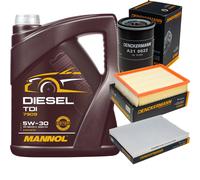 DENCKERMANN Controllo Set MANNOL Diesel TDI 5W-30 5L Per VW Passat Variant