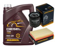 DENCKERMANN Controllo Set MANNOL Diesel TDI 5W-30 5L Per VW Polo 1.4 16V